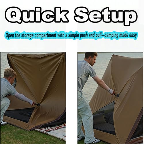 Carpa automática rápida tipo triángulo para 3-5 personas miniatura 3