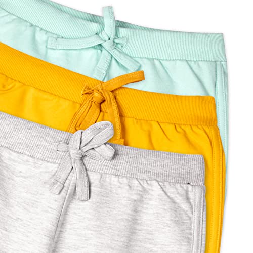 Image of Real Basics Premium Regular Fit Printed Cotton Shorts for Girls (Pack of 3)