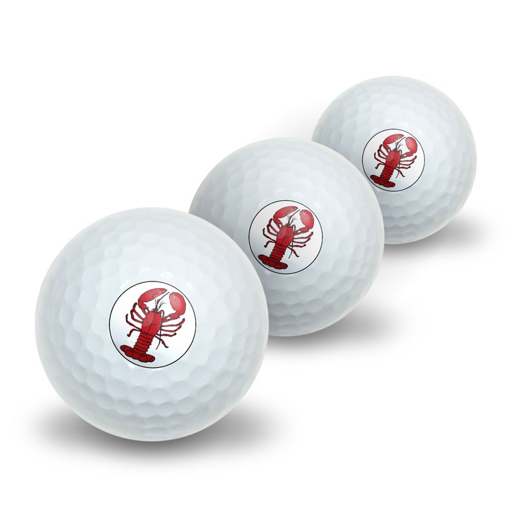 GRAPHICS & MORE Lobster Novelty Golf Balls 3 Pack