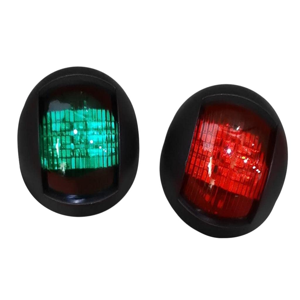 SAZ DEKOR 2pcs 12V Boat Marine Navigation Bow LED Light Side Lights Lamp for Boat-image-40
