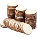 Unfinished Wood Slices - 60-Count Round Natural Rustic Wood Circles, Wooden Log Slices for DIY Craft, Wedding Decoration, Home DecorCenterpieces, 1-inch Diameter, 0.1 inch Thick