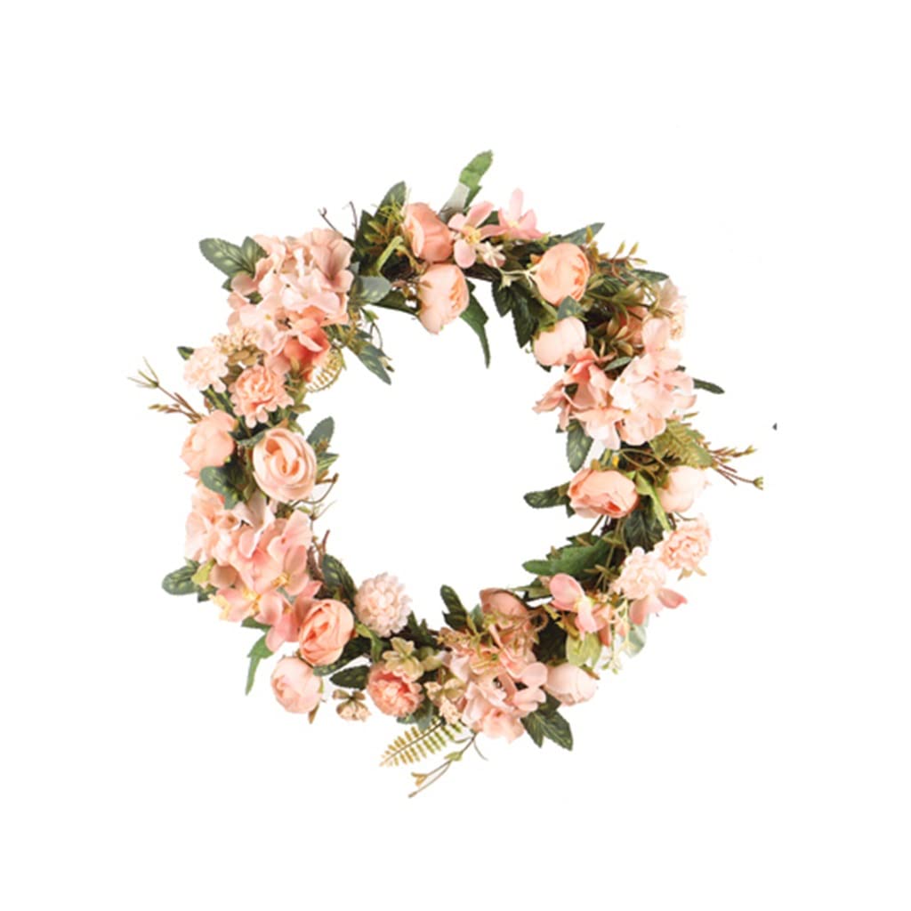 Fleur simulation rose boule brodée guirlande style européen premium