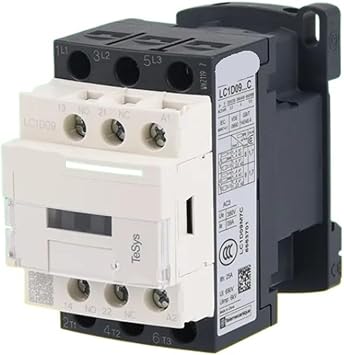 Contactor 220v AC Three-Pole 3P 3 Phase 3-Pole 50/60Hz LC1D25 LC1D32 LC1D38 Coil Voltage 24v 110V 220V 380 1Pcs(LC1D12C,220V)