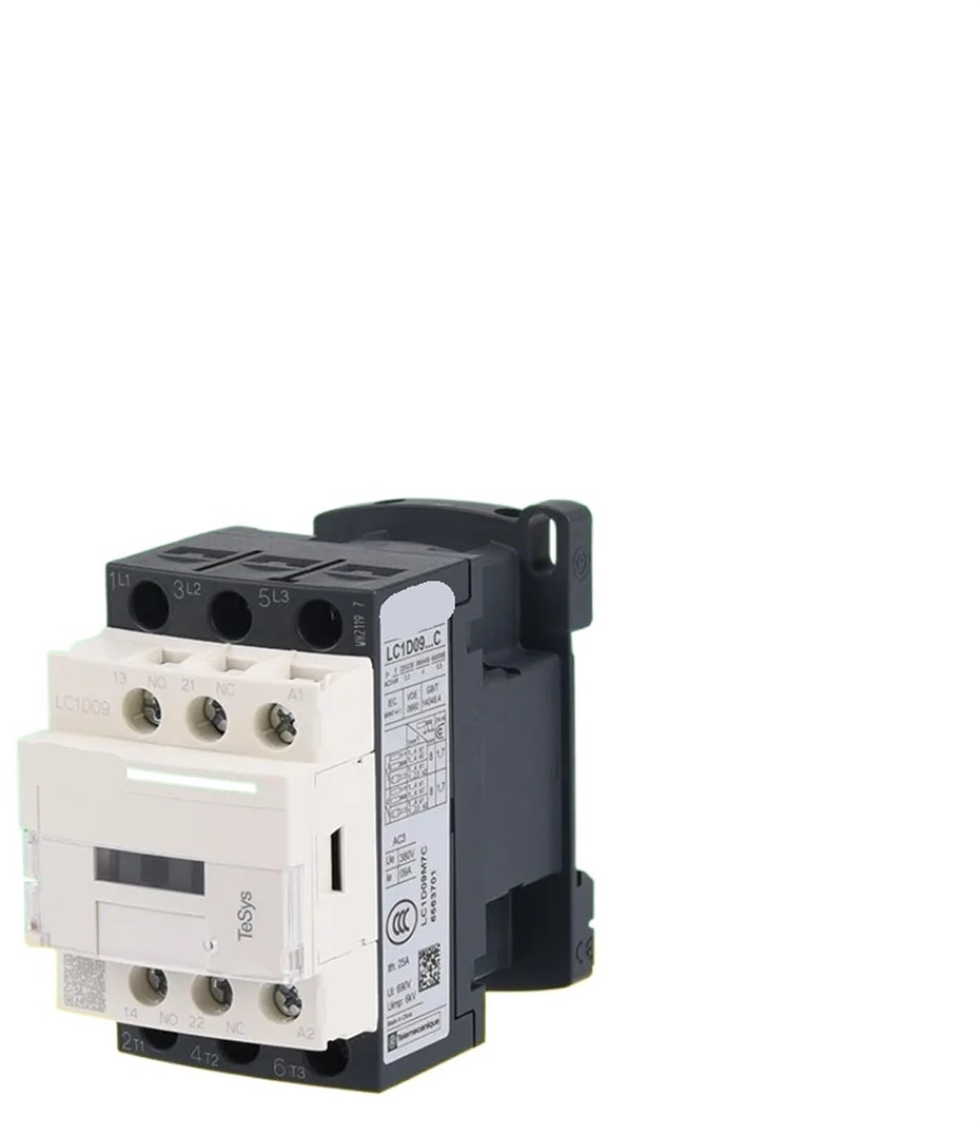 Contacteur tripolaire LC1D25 de haute précision pour châssis
