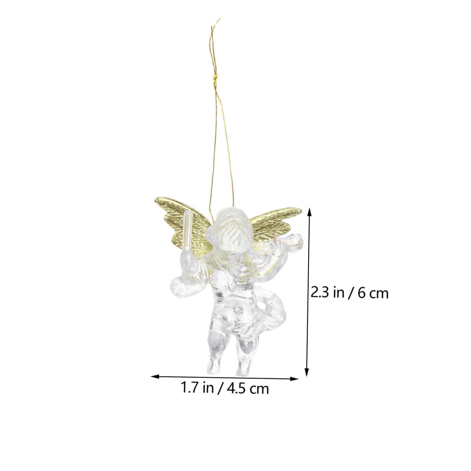 PRETYZOOM 72 Pcs Di Angelo Del Pendente Angelo Di Natale Oro o Ornamento Albero Di Natale Del Pendente Di Natività Albero Di Natale Appeso i Albero Di Natale Appeso