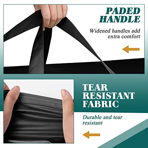 Patio Cushion Storage Bag Extra Large 420D Oxford Fabric Waterproof Dust Proof Outdoor Zippered Christmas Tree Storage Bags 60" L X 28" W X 20" H (Black) #TOP3