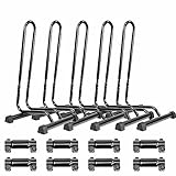 Adjustable 5 Bike Floor Parking Rack Storage Stand Bicycle