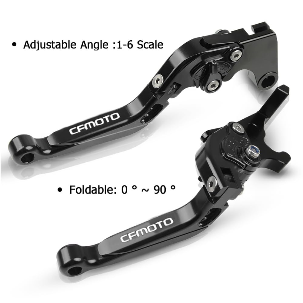 Regolabile Leve Freno e Frizione Set per CFMOTO 400NK 650NK 2023 400GT 650GT 2022 700CLX 2022 800MT - Nero