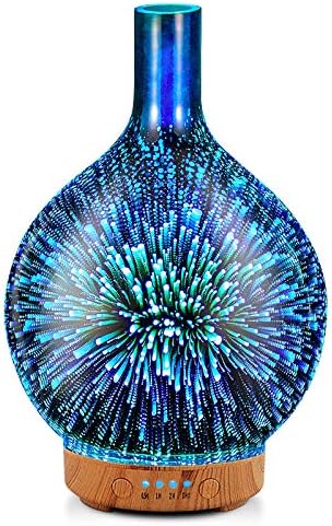 Porseme 3D Essential Oil Diffuser Cool Mist Humidifier Ultrasonic Aromatherapy Diffuser,100ml Last 4h,Auto Shut-Off,Air Refresh,Decoration for Home,Office,Yoga,Baby,Sleep