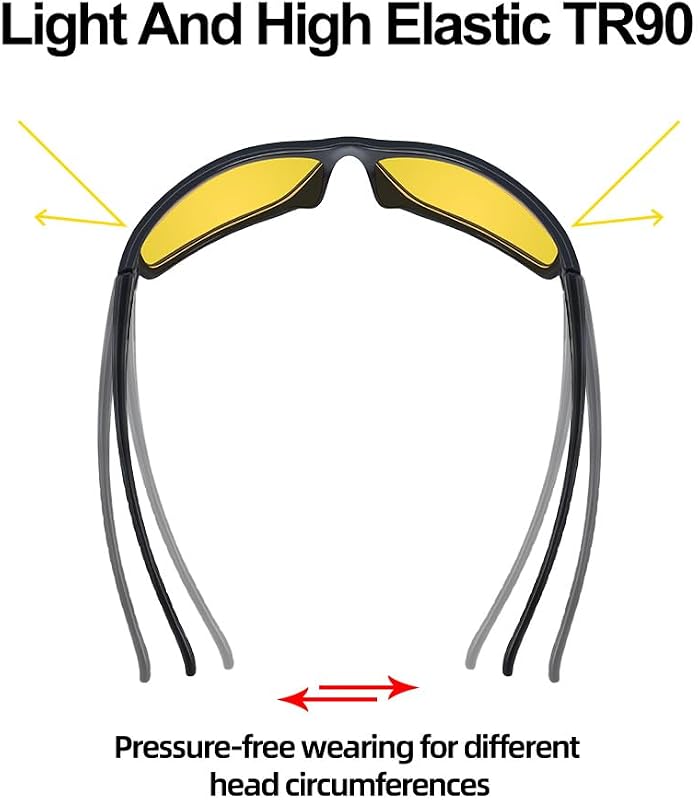 Goiteia Éjszakai Vezetési Szemüveg Polarizált Anti-Glare Napszemüveg Férfi Női