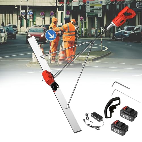 Chape vibrante électrique pour niveler le béton sans fil et sans fatigue