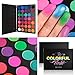 DE'LANCI Rainbow Eyeshadow Palette, Professional 35 Bright Colors Matte Shimmer Eyeshadow Makeup Pallete - Long lasting and Highly Pigment Silky Powder Eye Shadow Make up Kit,Cruelty- Free #35E
