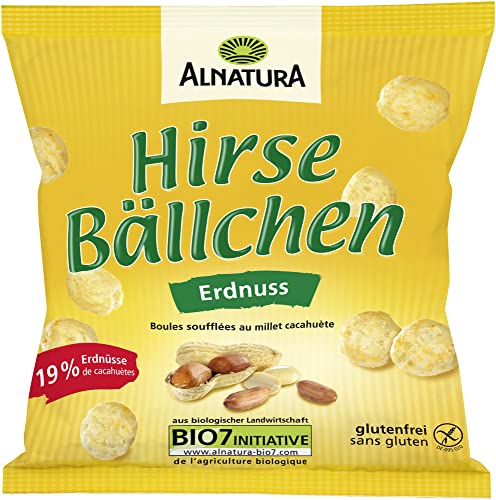 Alnatura Bio Hirsebällchen Erdnuss, 75g