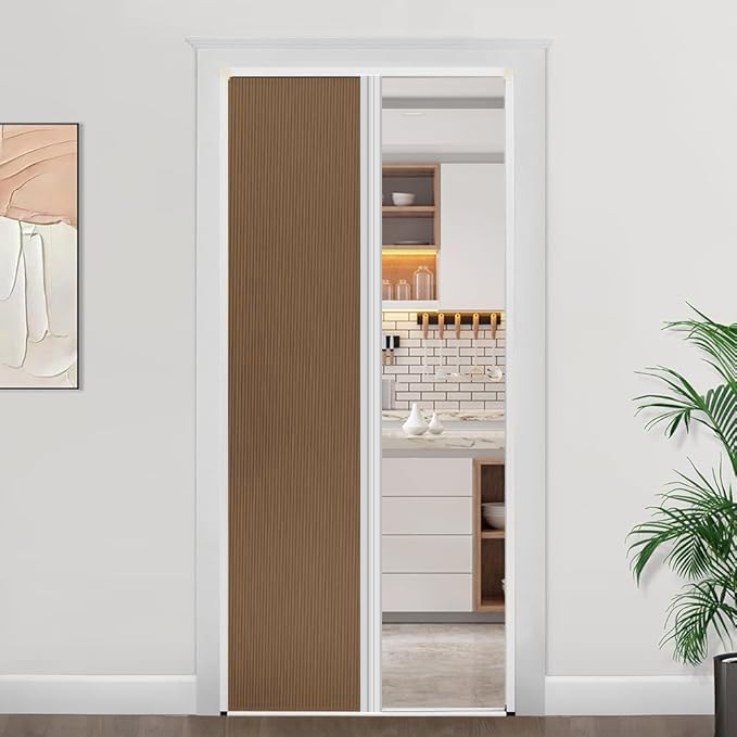 Insuluxe Shading Custom Size Interior Sliding Door/Room Divider/Closet Door/Space Saving Easy to Clean Waterproof Made in Canada No Duties (Brown -