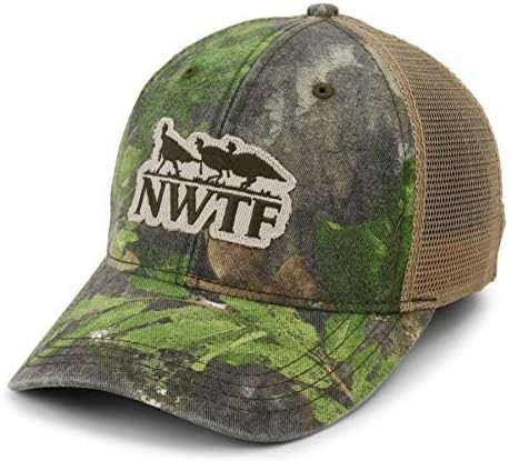 Paramount Outdoors NWTF Patch Cap Mossy Oak Obsession Mesh Back Adjustable Baseball Cap for Men Turkey Hunting Hat