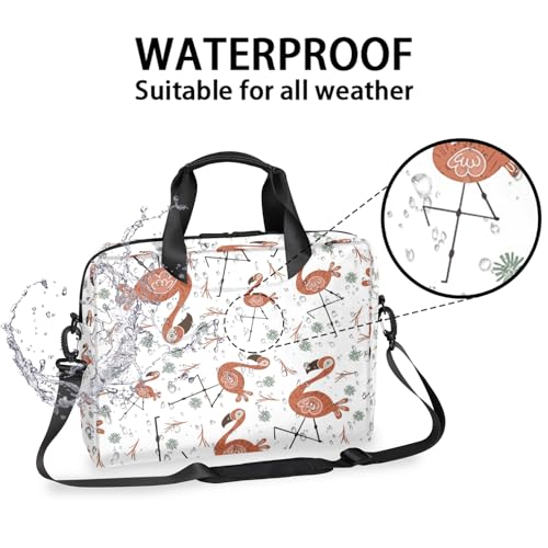 Bolso para laptop de 16 pulgadas con diseño flamenco miniatura 2