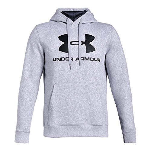 Under Armour UA Rival Fleece Fitted Graphic XL Steel Light Heather