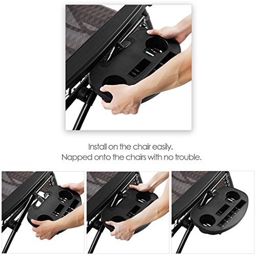 YIJU Suporte para Copos de Bandeja para Cadeira de Encaixe 2x para Cadeira E Salão de Lazer 1#