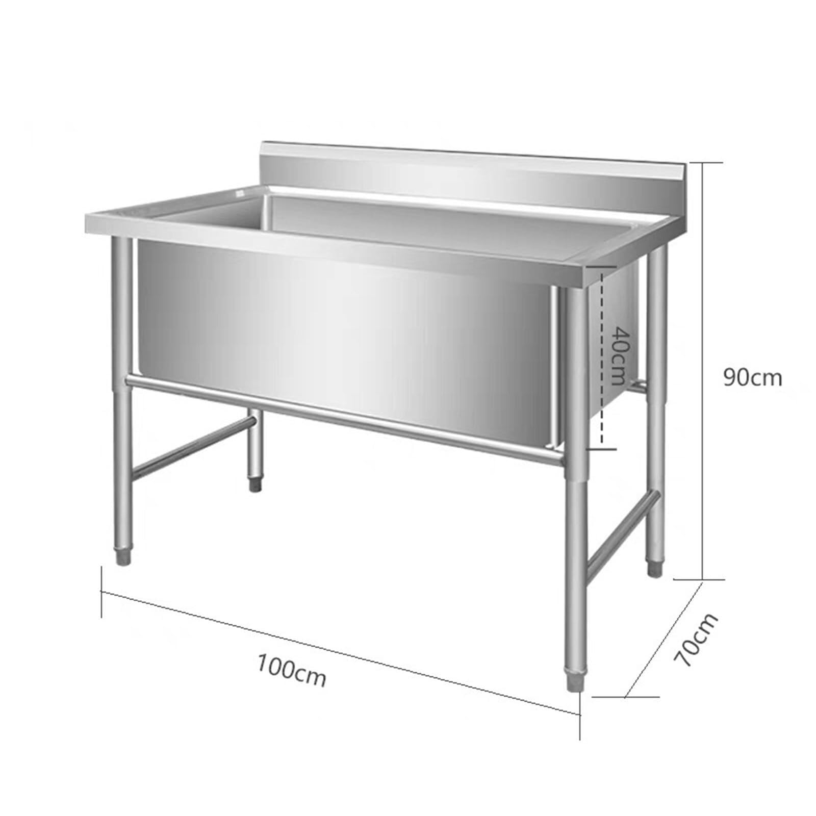 RENJJPBO Pet Bathing Station Dog Grooming Tub, Professional Stainless Steel Pet Bath Tub,Dog Washing Tub with Faucet Accessories