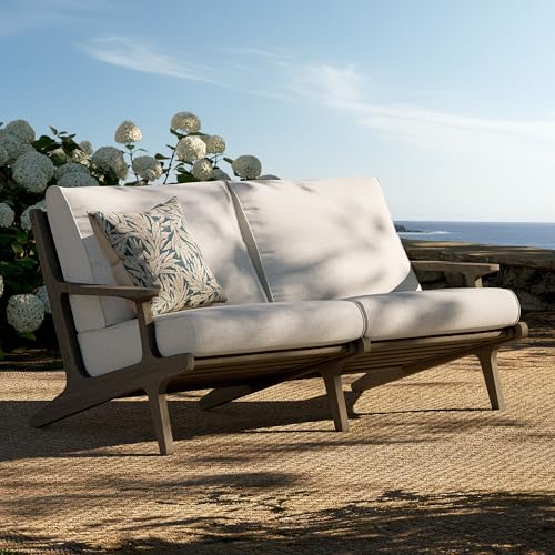 Modway Saratoga Teak Outdoor 2-Seater Loveseat