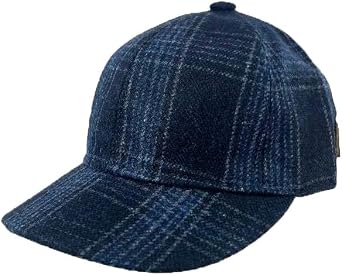 Borsalino Cashmere* Plaid Baseball Cap Made in Italy