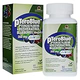Genceutic Naturals Petroblue Pterostilbene Blueberry Complex Herbal Supplements, 100 mg, 60-Count