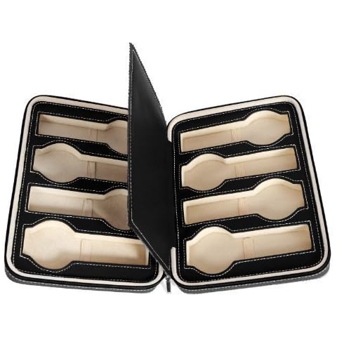 SONGMICS Portable Watch Storage Case for 8 Watches Cover