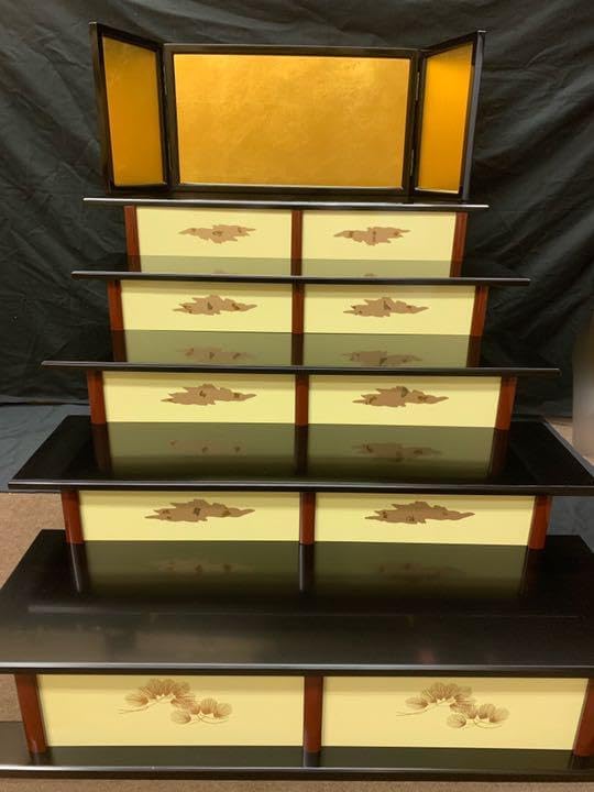 75 5段 屏風付 雛人形 1341 飾り台 屏風セット 新品・未使用 雛人形用 75 5段 屏風付 雛人形 1341 飾り台 屏風セット 新品・未使用 雛人形用