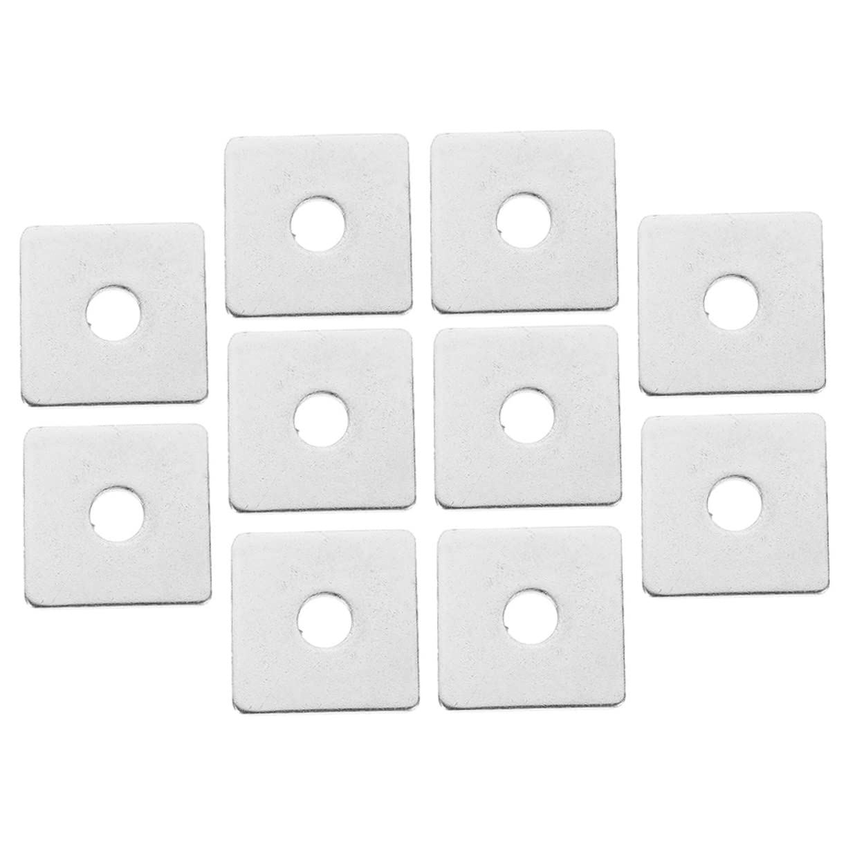 Alipis 30pcs Stainless Steel Square Washers Heavy Duty Plaster Wall Repair Washers Weldable Plate Fastener