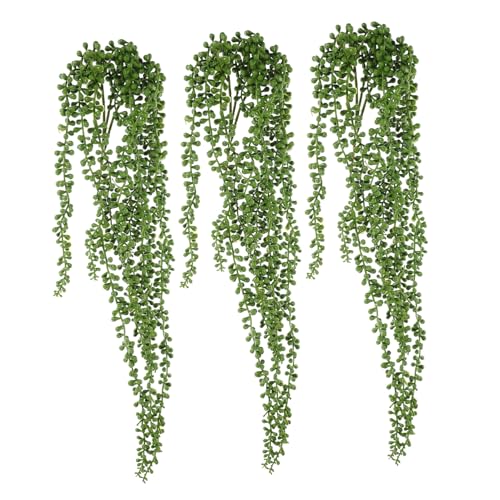 LIFKOME 3個フェイクグリーン 室内用人工 用 の 人工の情人泪ストリングオ