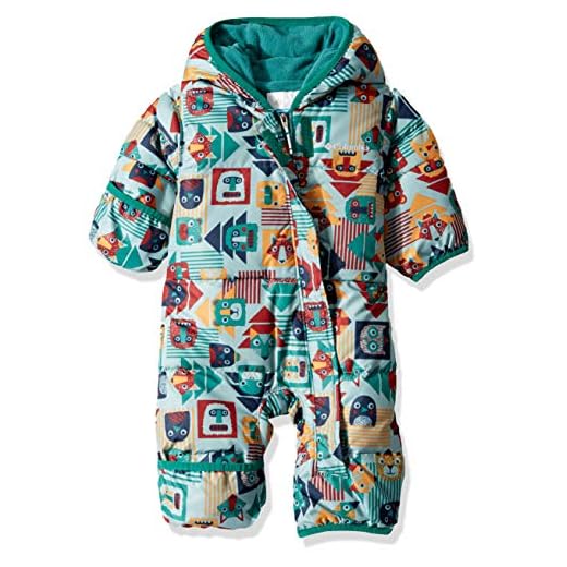 Columbia Snuggly Bunny Mono de esquí Infantil, Bebé-Niños, Verde (Pine Green Critter Block 364), 12-18m