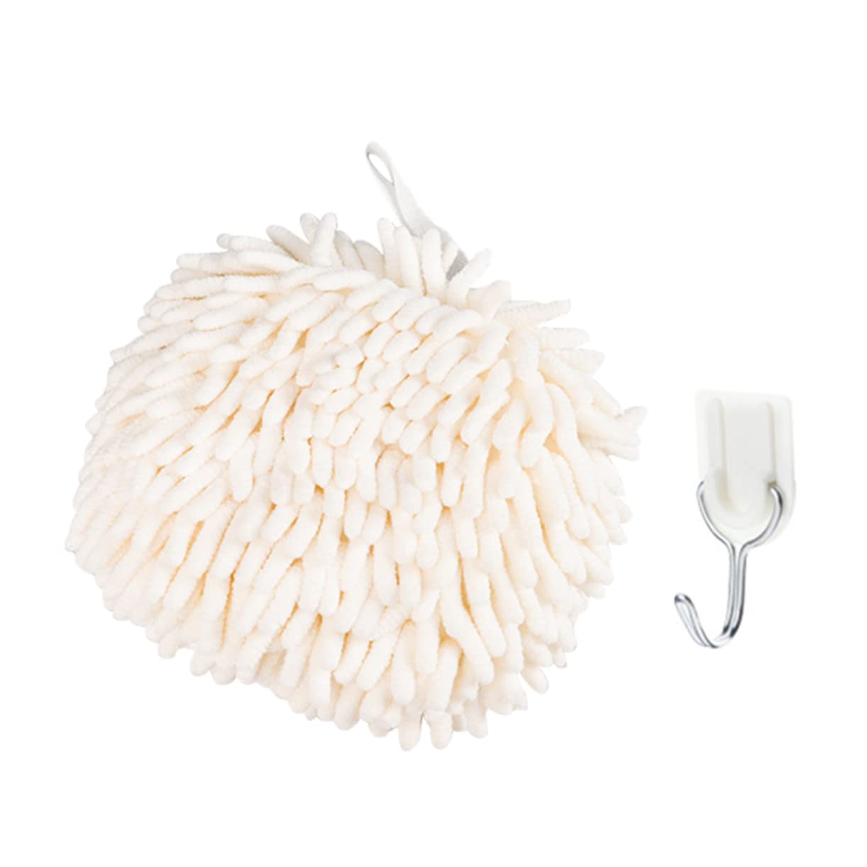 PRETYZOOM 1pc Chenille Hand Cleaning Cloth Thickened Absorbent Towel Quick-Dry Feature Hanging Design for Kitchen and Bathroom Use Fast Water Absorption and Easy-Cleaning