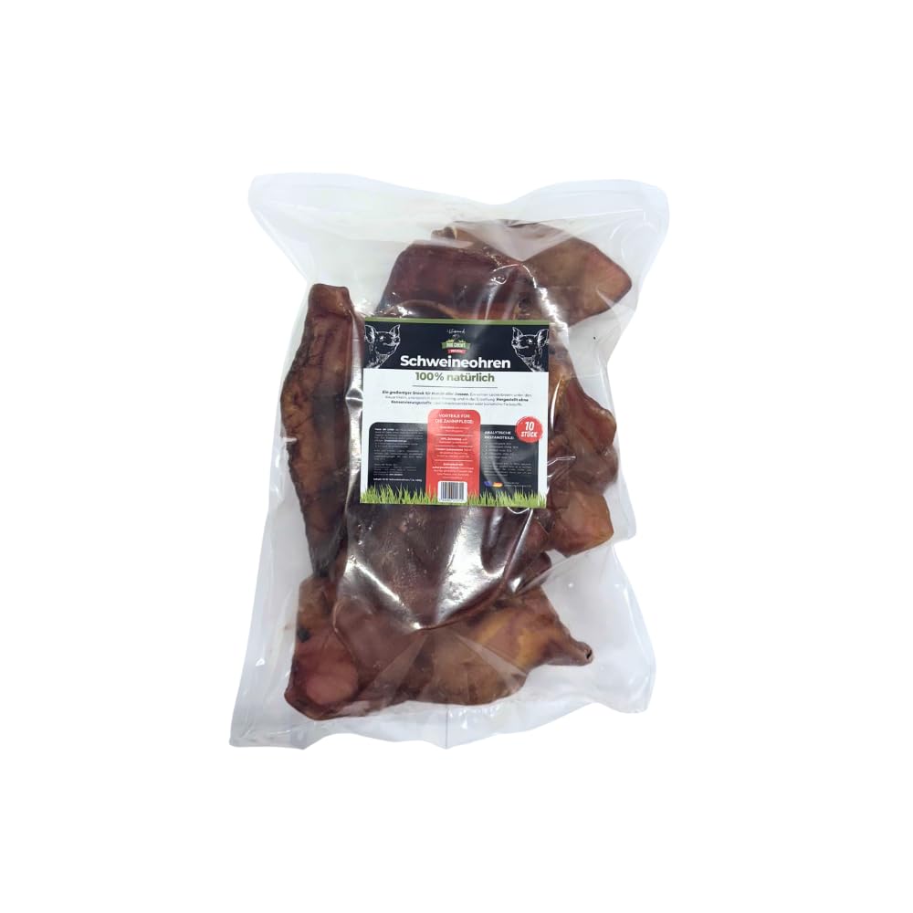 Lifebound Orecchie di Maiale Essiccate di Alta Qualità, XL per Cani. Articolo da Masticare per Cani di Tutte le Taglie, Senza Cereali, Snack da Masticare