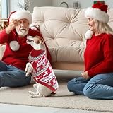 2 Stück Pullover Hund klein,Hundepullover,Weihnachten Hundepullover,Haustier Hund Katze Pullover,Hundekostüm Weihnachten für Kleine Hunde und Katzen,Winter Warmer Weihnachtspullover