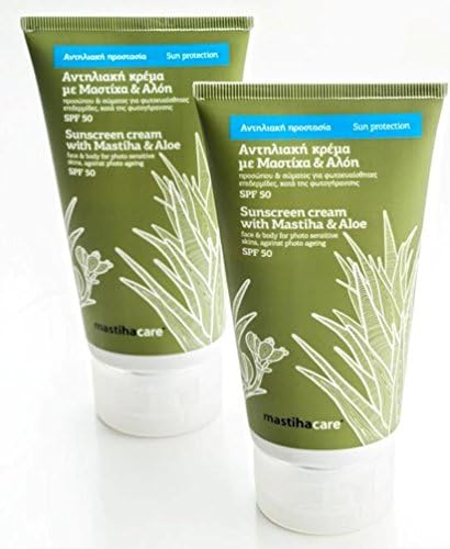 Sunscreen From Greece SPF50 Face and Body Cream with Mastic & Aloe - 150ml (5.1 Oz)
