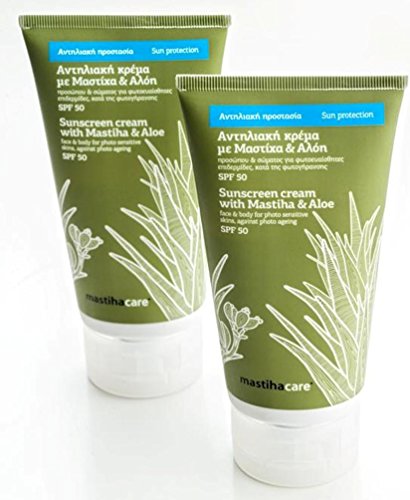 Sunscreen From Greece SPF50 Face and Body Cream with Mastic & Aloe - 150ml (5.1 Oz)