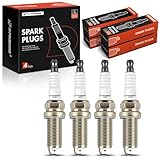 A-Premium Double Iridium Spark Plugs Compatible with Hyundai Sonata 2011-2014, Santa Fe Sport 2013-2015, Tucson 2014-2015 & Kia Optima 2011-2015, Sorento 2012-2014, Sportage 2014-2015, Pack of 4