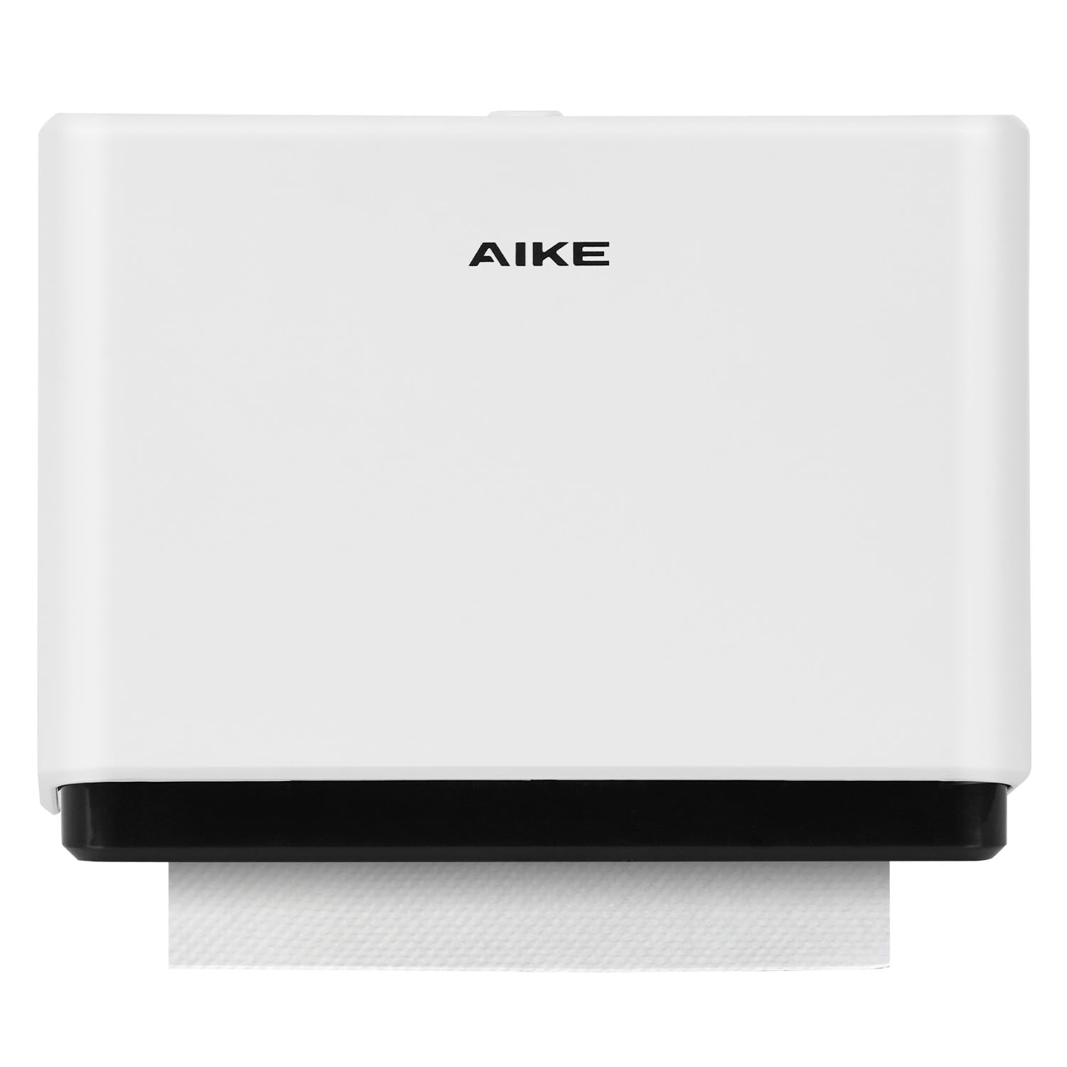 AIKE Paper Towel Dispenser Wall Mounted, Compatible Z-Fold & H2 for Paper Fold Size 25.3 x 8 (cm) or Smaller, Hand Towel Dispenser Can Hold at least 200 Sheets
