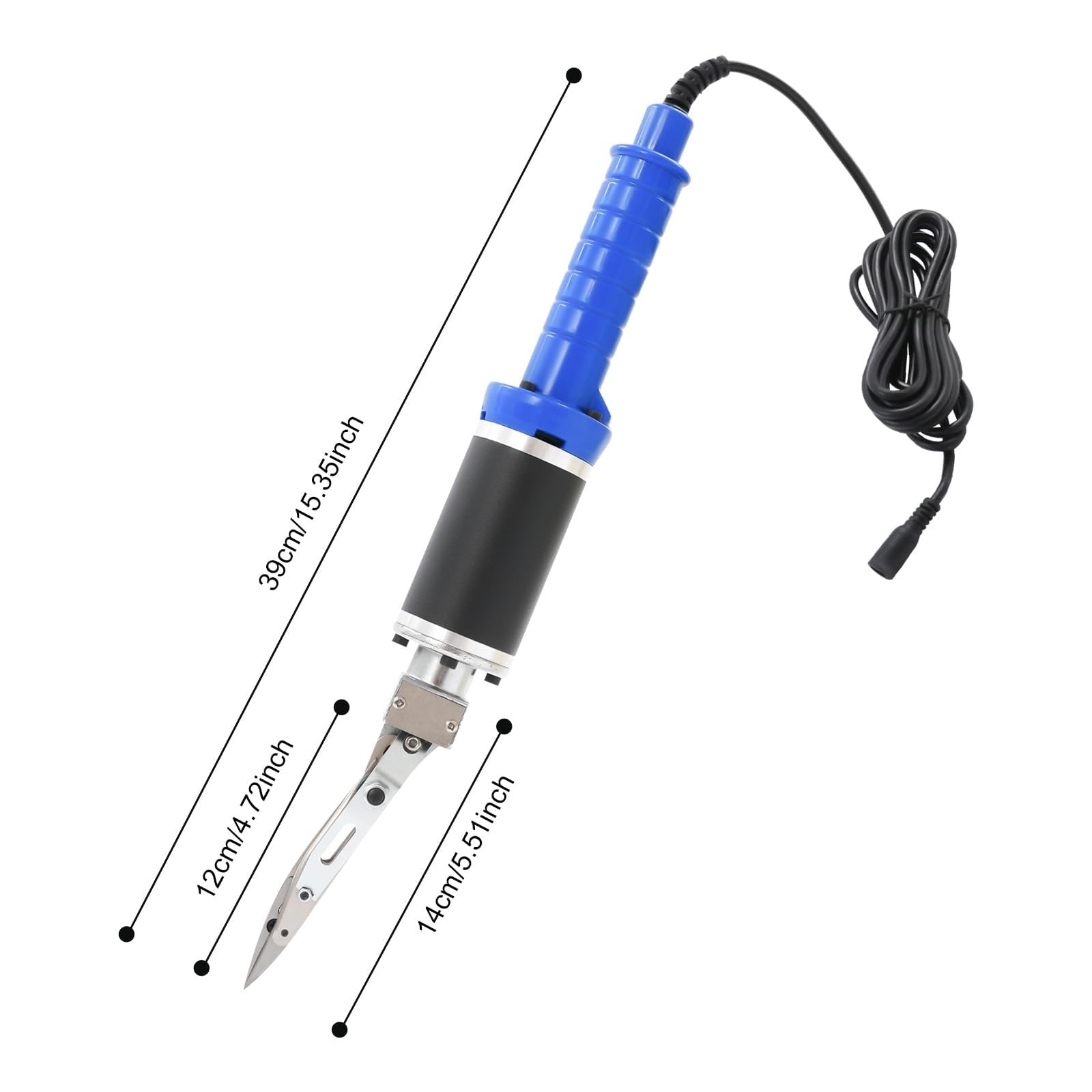 Tijeras eléctricas para alfombras y tela, velocidad ajustable de 0 a 4000 rpm, ideal para alfombras pequeñas a medianas y proyectos de bordado