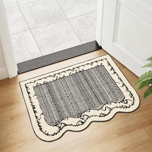 Door Mat for entryway, 24"x36", White
