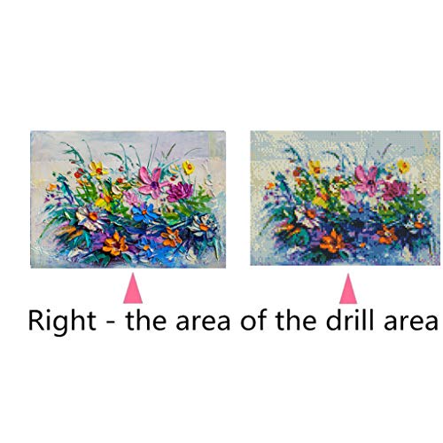 Gzklsmy Diamond Painting Kits For Adults , Flower 5D Diy Full Drill Diamond Painting Rhinestone Embroidery Pictures Diamond Arts Crafts For Home Wall Decor #TOP7