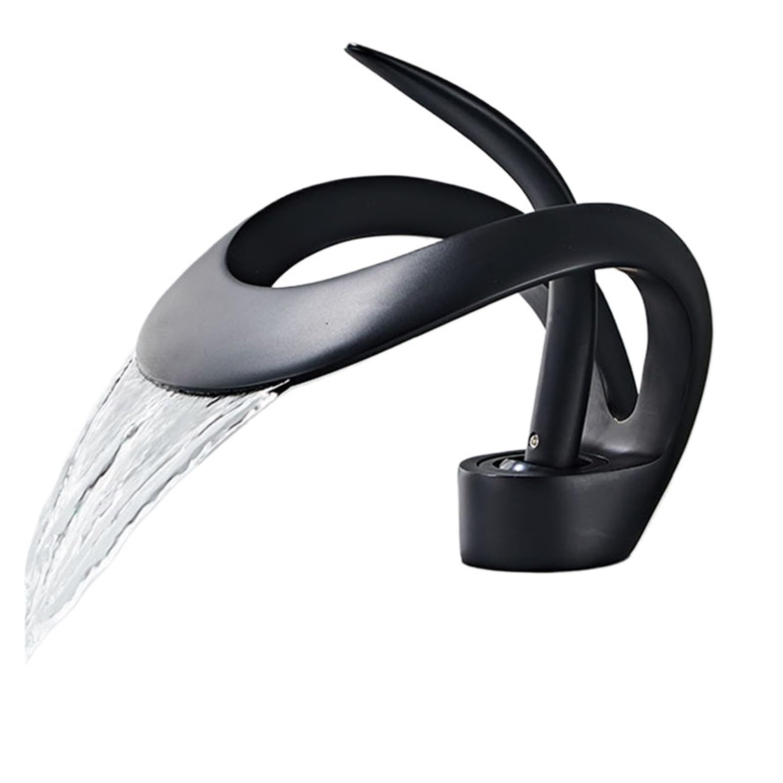 Laighjenbcf Black Tap Faucet，Golden/White Bathroom Basin Faucet，