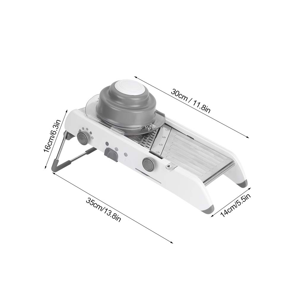 Cortador de verduras Chopper Dicer, cortador de verduras manual multifuncional Rallador de alimentos de acero inoxidable Rebanado Accesorios de herramientas de cocina