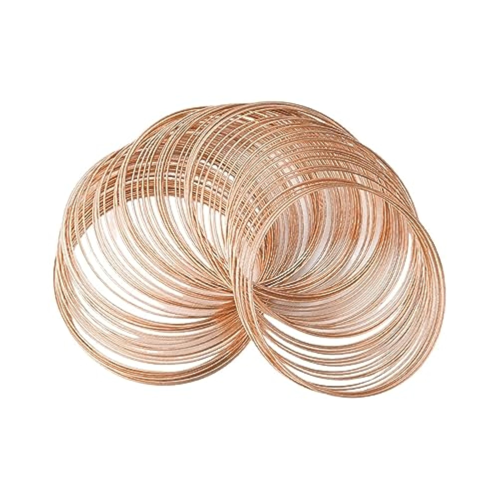 6x Memory Wire for Jewelry Making, Beading Wire for Bangles