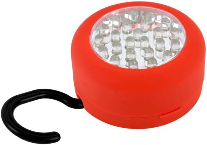 Moonnot 24 LED Round Magnetic Work Light Torch With Integral Hook And Magnet Set, Pack of 3