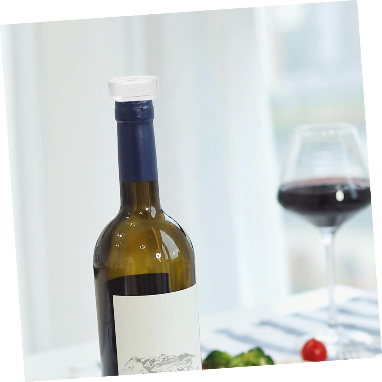 NUOBESTY 12pezzi Tappi per Bottiglie di Vetro Forma di T Riutilizzabili per Vino Ermetici e Adatti per Uso Casalingo e Ristorante