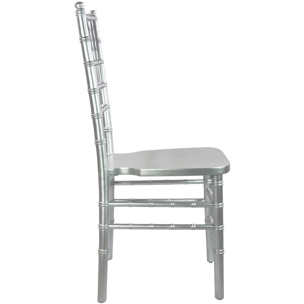 Flash Furniture フラッシュファニチャー キアバリチェア シルバー Amazon.co.jp: Flash Furniture Advantage シルバー キアヴァリチェア