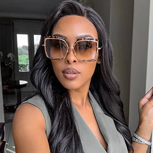 Big Frame Sunglasses Women Gradient Sun Glasses Female Mirror Ladies Shades Glasses3