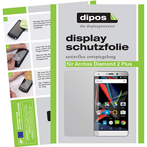 dipos Films de protection anti-reflets pour différents modèles Archos Archos Diamond 2 Plus Lot de 2