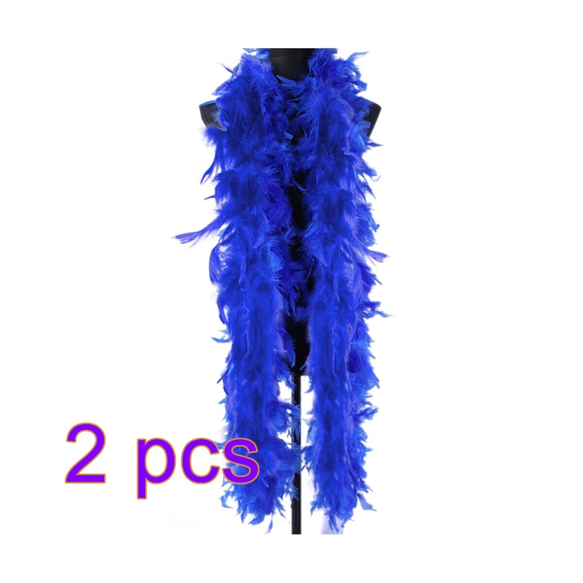 Boa à Plumes Rouge 2 Mètres - Plumes Naturelles Douces - DIY Costume Carnaval Noël Mariage - Accessoire Chic